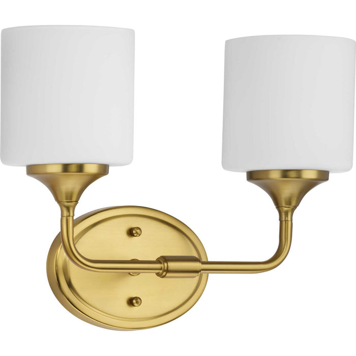 Progress Lighting P2802-191 Two Light Bath, Brushed Gold