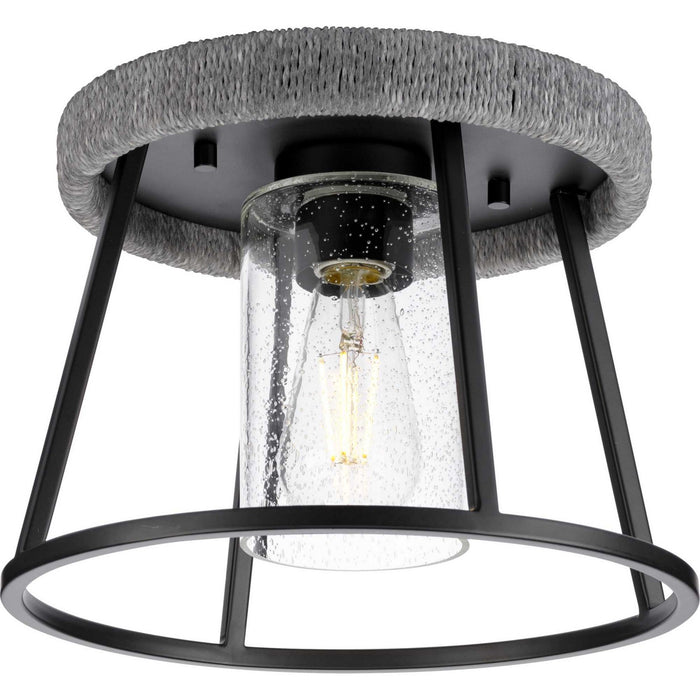 Progress Lighting P350243-31M One Light Flush Mount, Matte Black