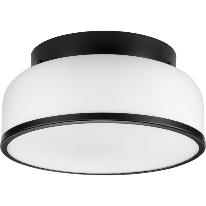 Progress Lighting P350255-31M Two Light Flush Mount, Matte Black