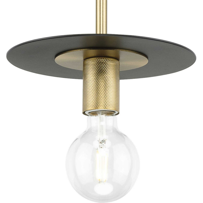 Progress Lighting P500392-109 One Light Mini Pendant, Brushed Bronze