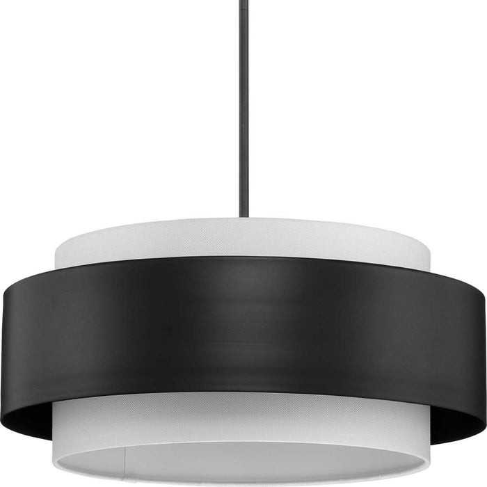 Progress Lighting P500400-31M Three Light Pendant, Matte Black
