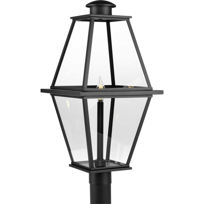 Progress Lighting P540107-031 One Light Outdoor Post Lantern, Black