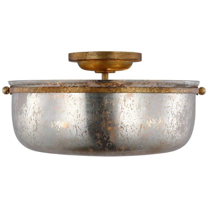 Visual Comfort Signature CHC 4269GI-MG LED Semi-Flush Mount, Gilded Iron