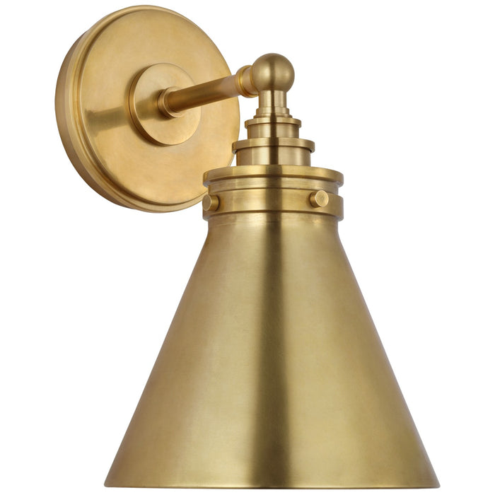 Visual Comfort Signature CHD 2527AB LED Wall Sconce, Antique-Burnished Brass