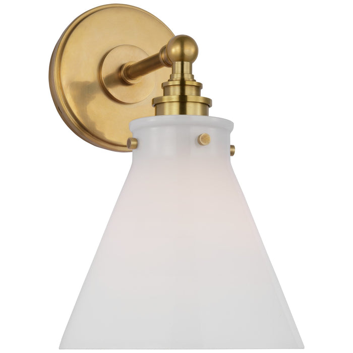 Visual Comfort Signature CHD 2527AB-WG LED Wall Sconce, Antique-Burnished Brass