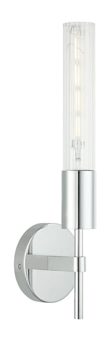 Matteo Lighting S04001CH One Light Vanity, Chrome