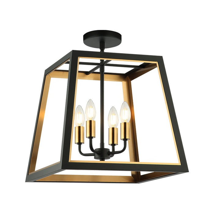 Matteo Lighting X72104MBAG Four Light Ceiling Mount