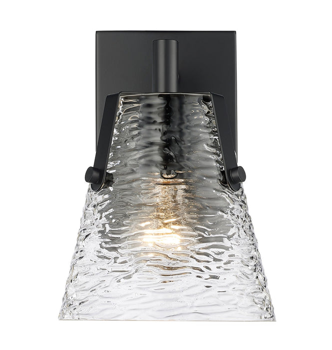 Z-Lite 1101-1S-MB One Light Wall Sconce, Matte Black