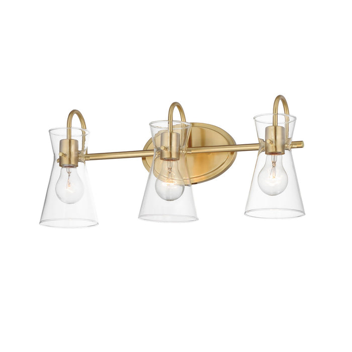 Maxim 12483CLNAB Three Light Bath Vanity, Natural Aged Brass