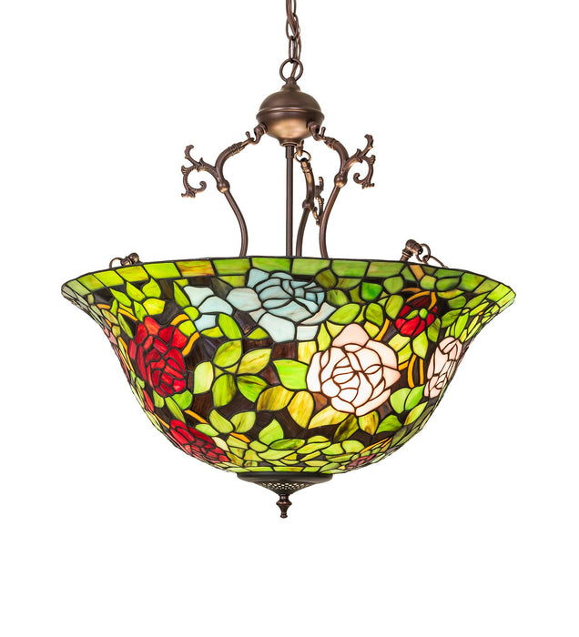 Meyda Tiffany 263401 Six Light Pendant, Mahogany Bronze