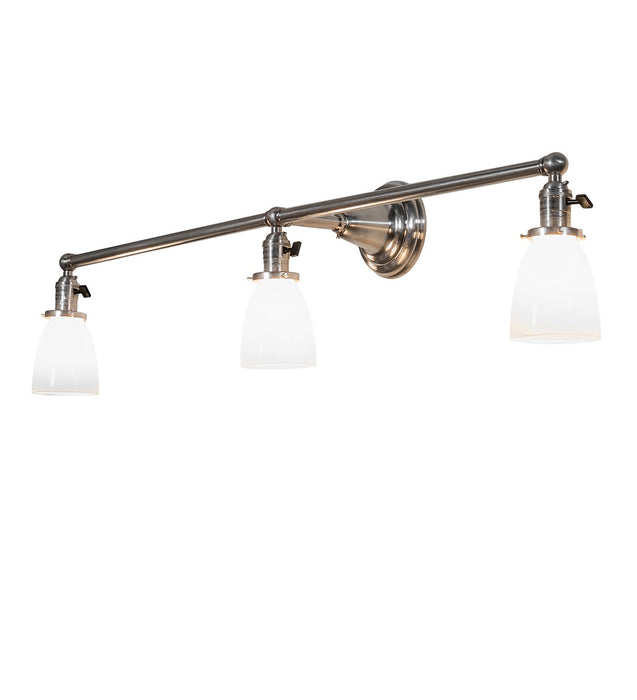 Meyda Tiffany 260195 Three Light Vanity, Brushed Nickel