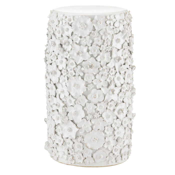 Currey and Company 2000-0038 Accent Table, Jasmine White