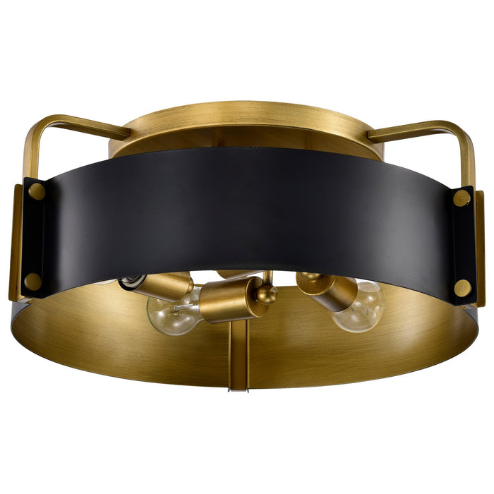 Nuvo Lighting 60-7841 Four Light Semi Flush Mount, Matte Black