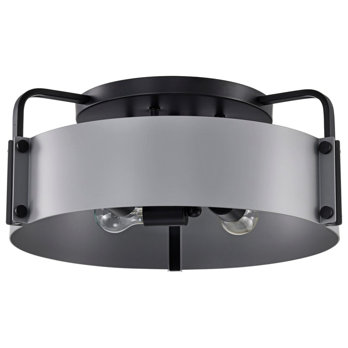Nuvo Lighting 60-7851 Four Light Semi Flush Mount, Matte Gray
