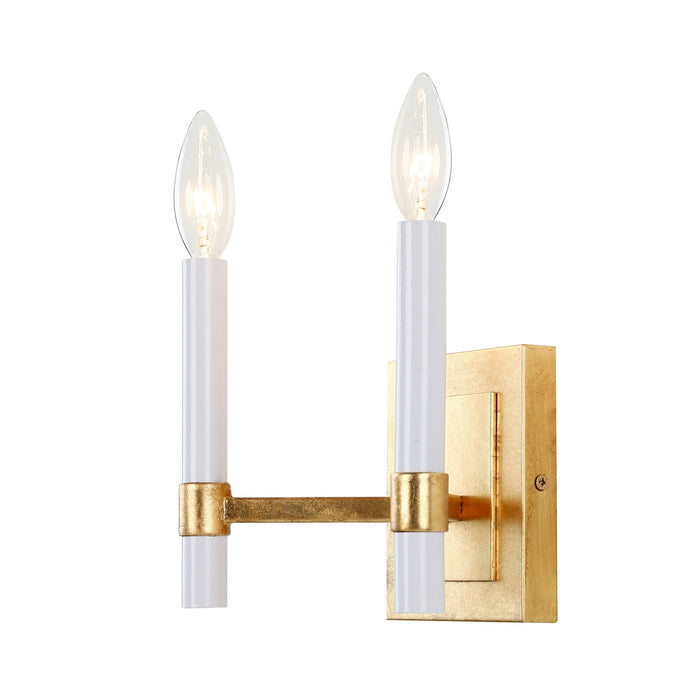 Terracotta Designs W23120-2 Two Light Wall Sconce, Gold Leaf