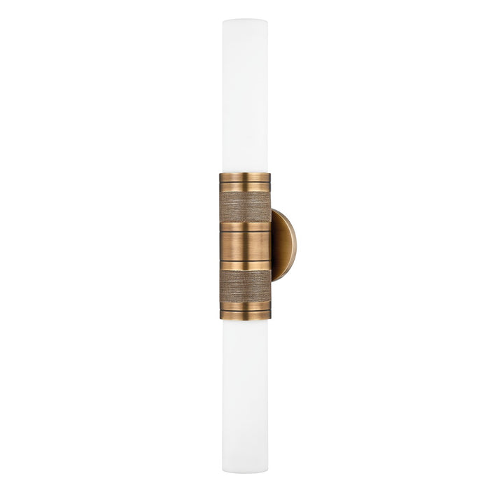 Troy Lighting B1226-PBR Two Light Wall Sconce, Patina Brass
