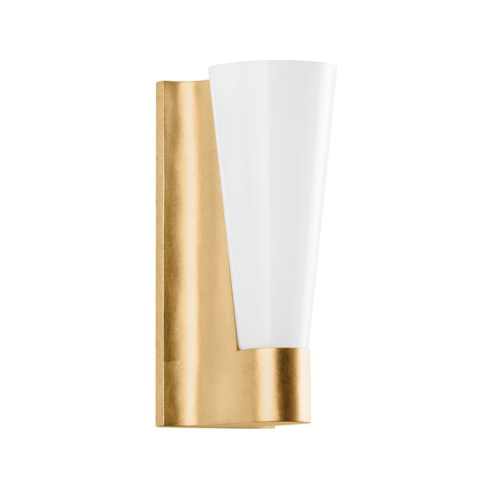 Troy Lighting B9913-VGL One Light Wall Sconce, Vintage Gold Leaf