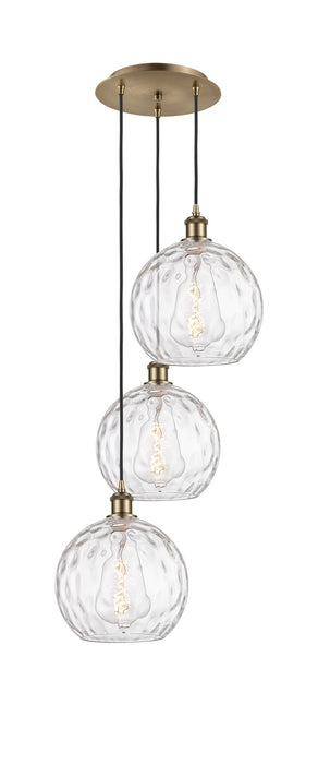 Innovations 113B-3P-AB-G1215-10 Three Light Pendant, Antique Brass