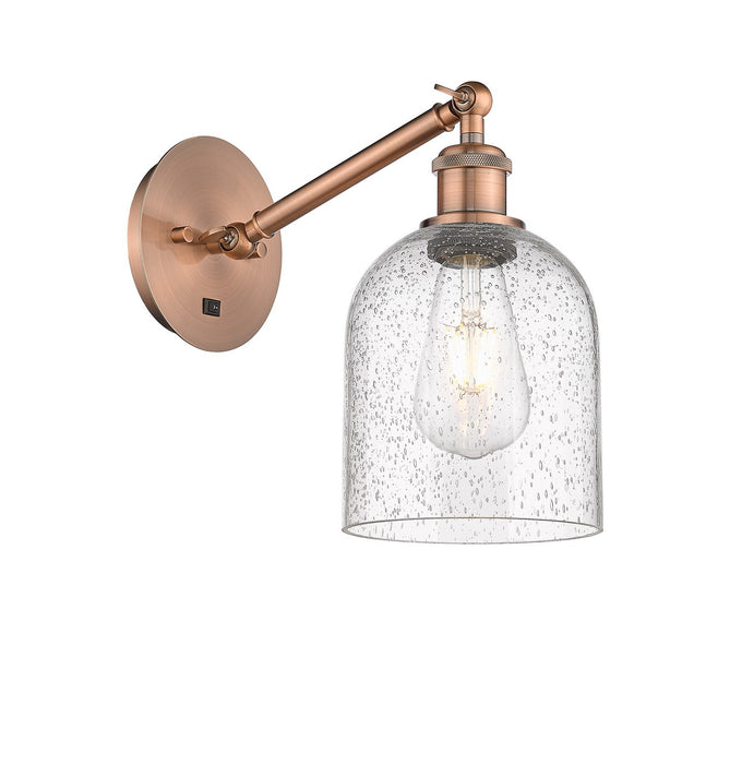 Innovations 317-1W-AC-G558-6SDY One Light Wall Sconce, Antique Copper