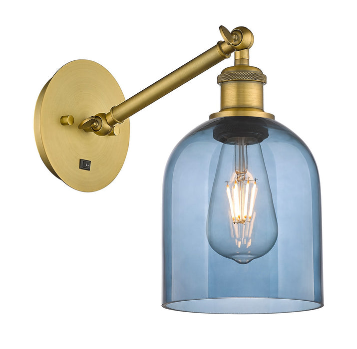 Innovations 317-1W-BB-G558-6BL One Light Wall Sconce, Brushed Brass