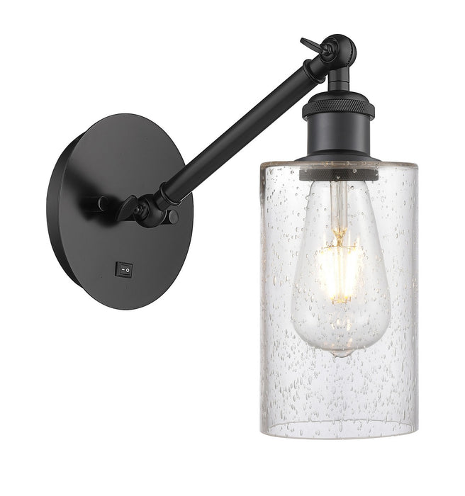 Innovations 317-1W-BK-G804 One Light Wall Sconce, Matte Black