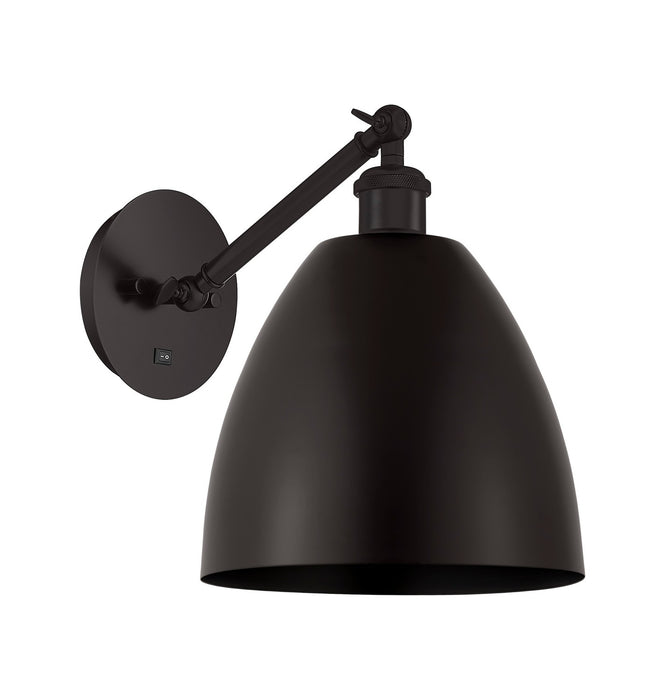 Innovations 317-1W-BK-MBD-9-BK One Light Wall Sconce, Matte Black