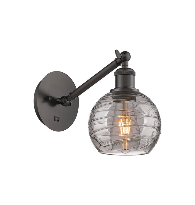 Innovations 317-1W-OB-G1213-6SM One Light Wall Sconce, Oil Rubbed Bronze