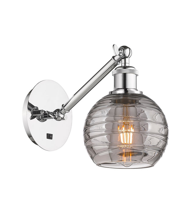 Innovations 317-1W-PC-G1213-6SM One Light Wall Sconce, Polished Chrome