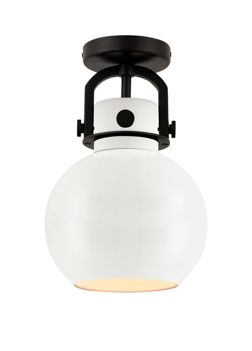 Innovations 410-1F-BK-M410-8W One Light Flush Mount, Matte Black