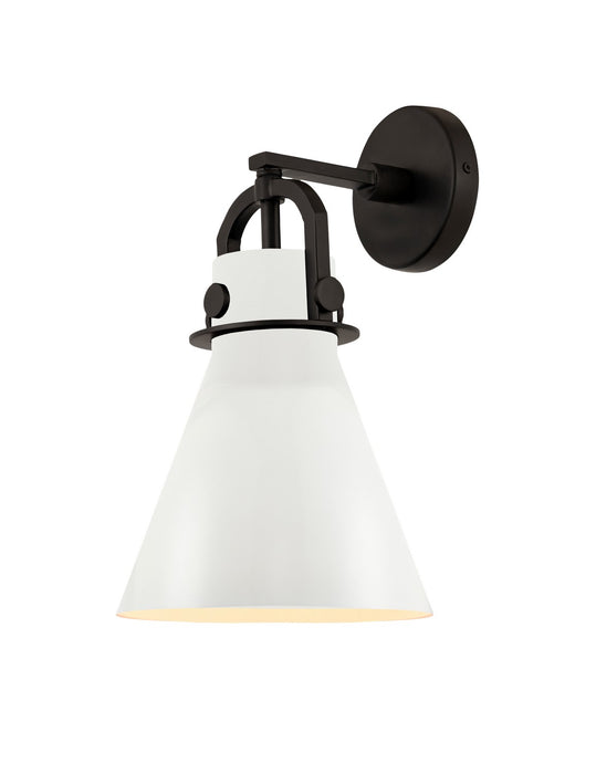 Innovations 410-1W-BK-M411-8W One Light Wall Sconce, Matte Black