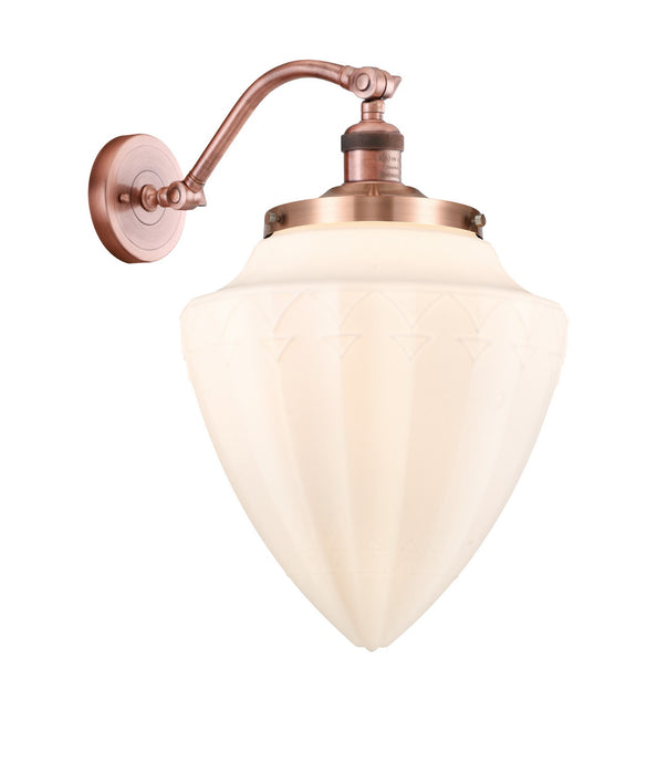 Innovations 515-1W-AC-G661-12 One Light Wall Sconce, Antique Copper