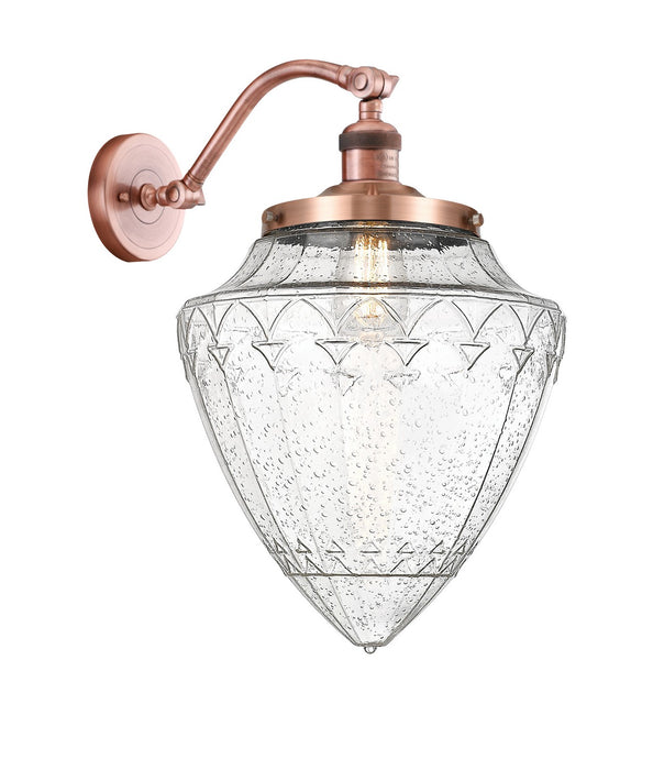 Innovations 515-1W-AC-G664-12 One Light Wall Sconce, Antique Copper