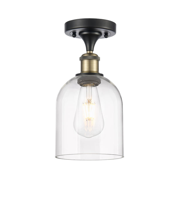 Innovations 516-1C-BAB-G558-6CL One Light Semi-Flush Mount, Black Antique Brass