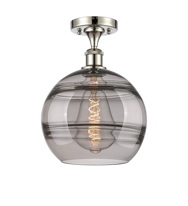 Innovations 516-1C-PN-G556-10SM One Light Semi-Flush Mount, Polished Nickel