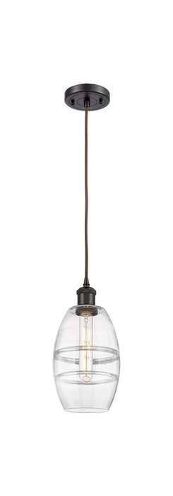 Innovations 516-1P-OB-G557-6CL One Light Mini Pendant, Oil Rubbed Bronze