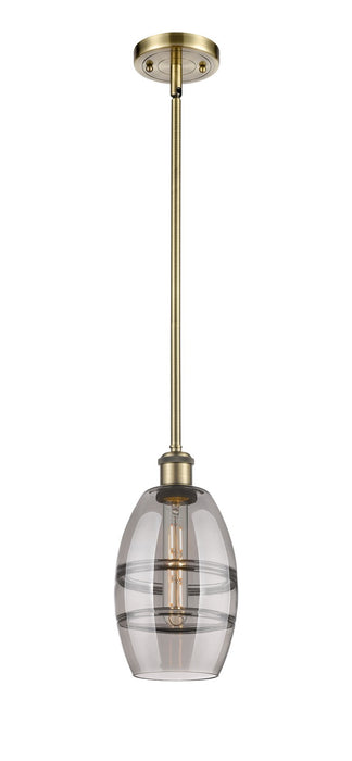 Innovations 516-1S-AB-G557-6SM One Light Mini Pendant, Antique Brass