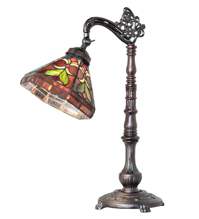 Meyda Tiffany 244794 One Light Table Lamp, Mahogany Bronze