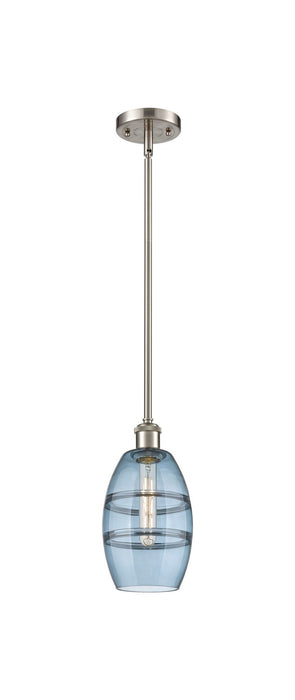 Innovations 516-1S-SN-G557-6BL One Light Mini Pendant, Brushed Satin Nickel