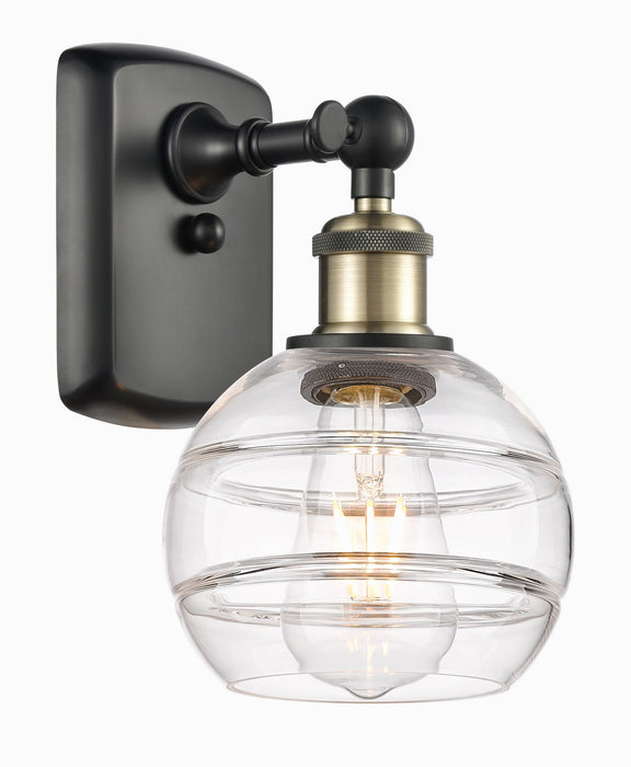 Innovations 516-1W-BAB-G556-6CL One Light Wall Sconce, Black Antique Brass