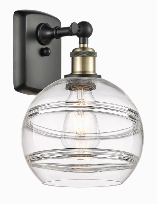 Innovations 516-1W-BAB-G556-8CL One Light Wall Sconce, Black Antique Brass