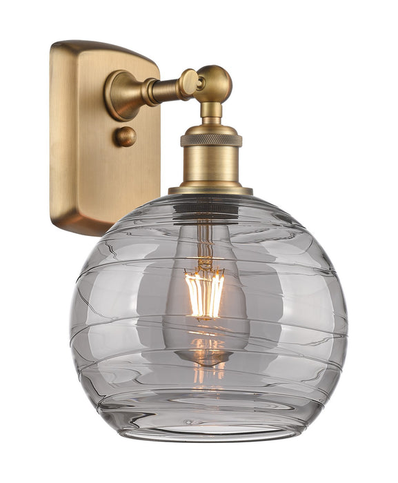 Innovations 516-1W-BB-G1213-8SM One Light Wall Sconce, Brushed Brass
