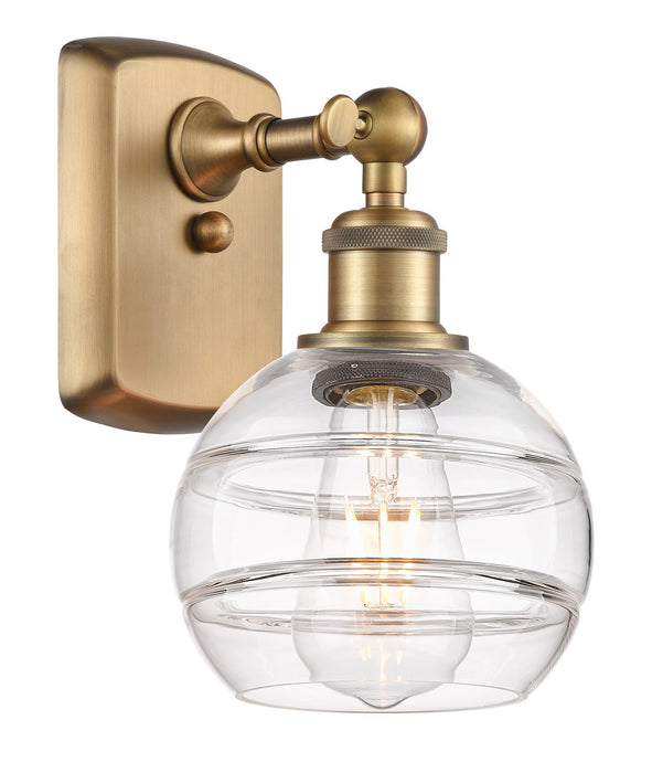 Innovations 516-1W-BB-G556-6CL One Light Wall Sconce, Brushed Brass