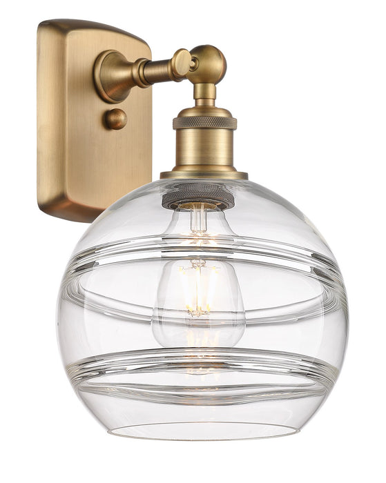 Innovations 516-1W-BB-G556-8CL One Light Wall Sconce, Brushed Brass