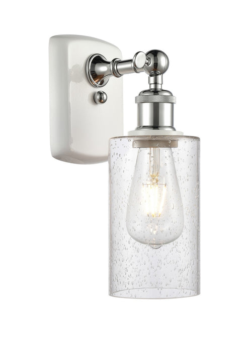 Innovations 516-1W-WPC-G804 One Light Wall Sconce, White Polished Chrome