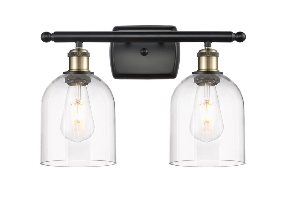 Innovations 516-2W-BAB-G558-6CL Two Light Bath Vanity, Black Antique Brass