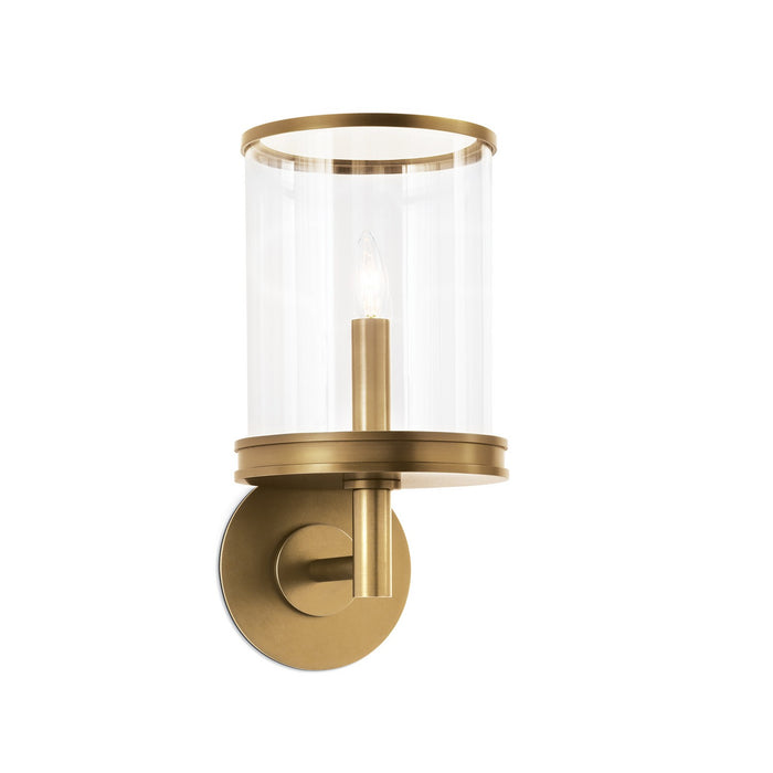 Regina Andrew 15-1207NB One Light Wall Sconce, Natural Brass