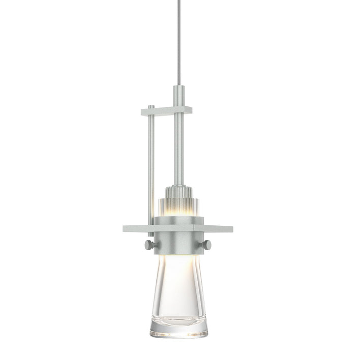 Hubbardton Forge 161060-SKT-STND-82-ZM0343 One Light Mini Pendant, Vintage Platinum