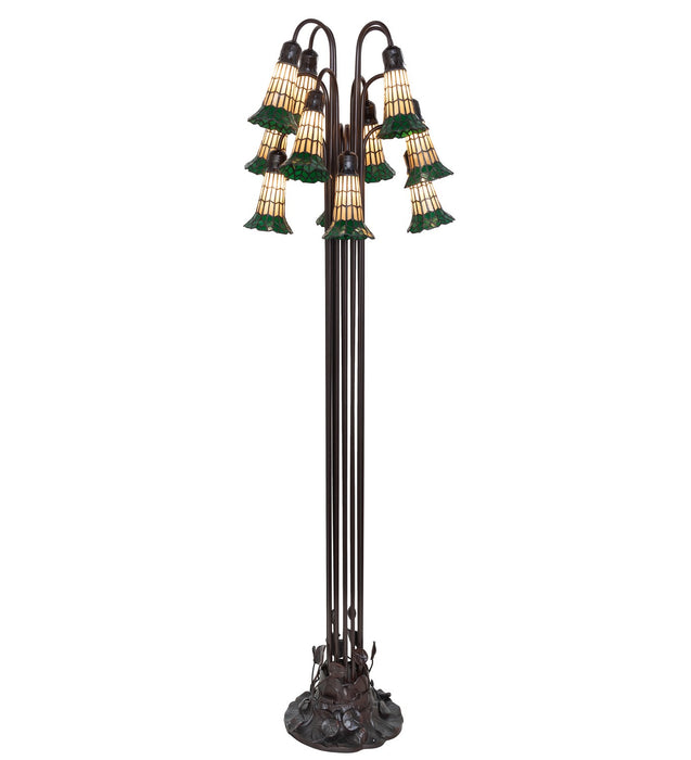 Meyda Tiffany 251699 12 Light Floor Lamp, Mahogany Bronze