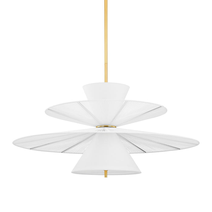 Hudson Valley 2642-AGB Two Light Chandelier, Aged Brass