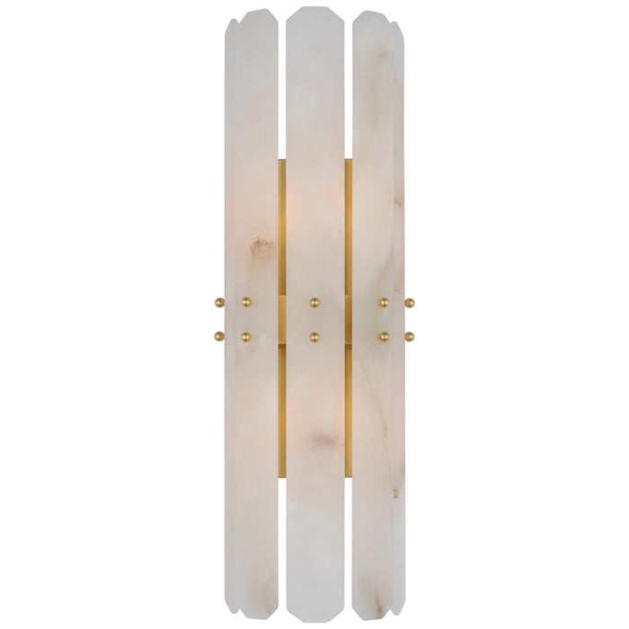 Visual Comfort Signature ARN 2125HAB-ALB Two Light Wall Sconce, Hand-Rubbed Antique Brass